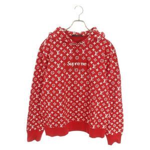 Louis Vuitton 17AW LV Box Logo Hooded Sweatshirt Monogram Box Logo Pullover